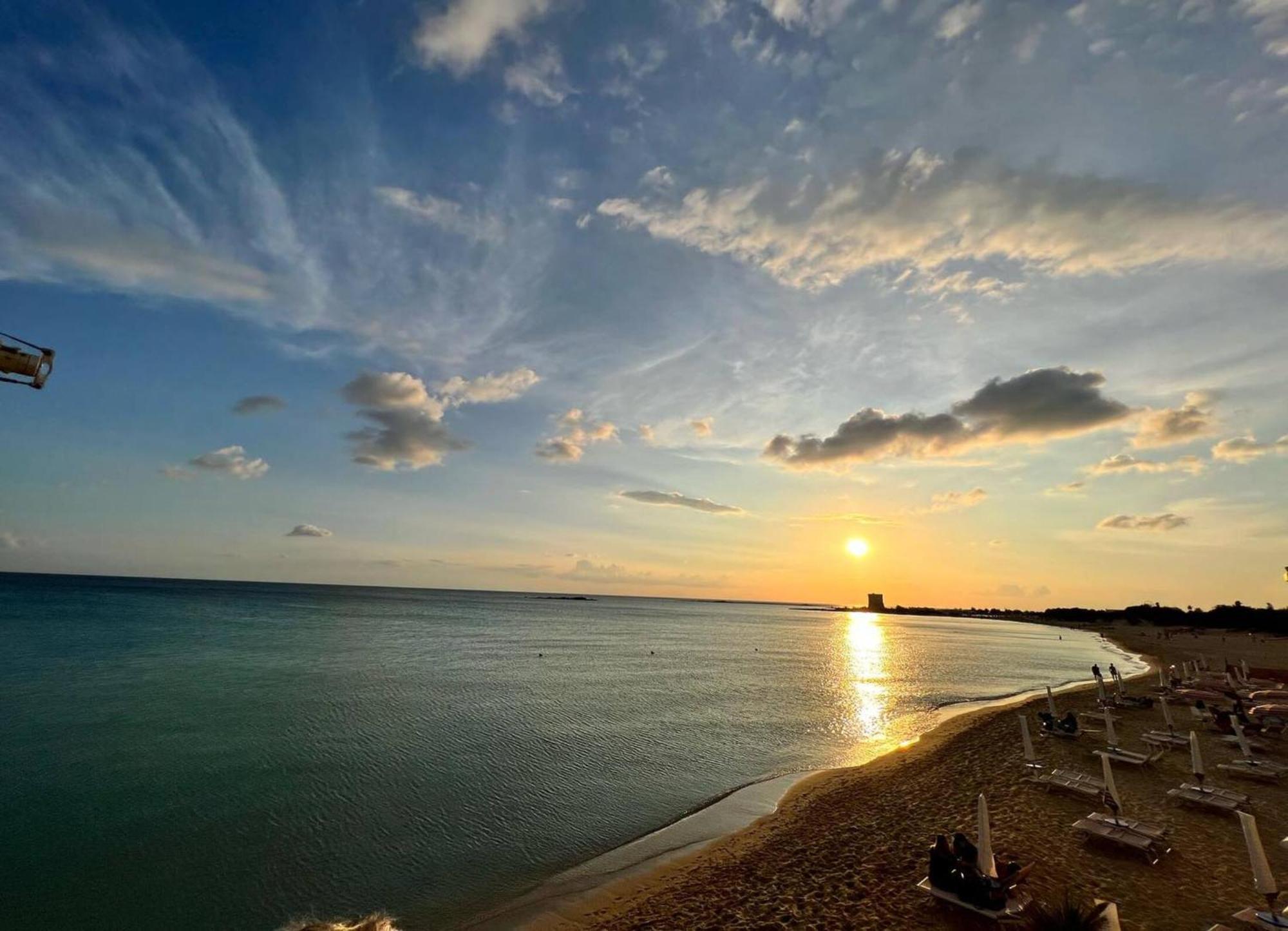 The Blue Panoramic Penthouse Villa Porto Cesareo Bagian luar foto