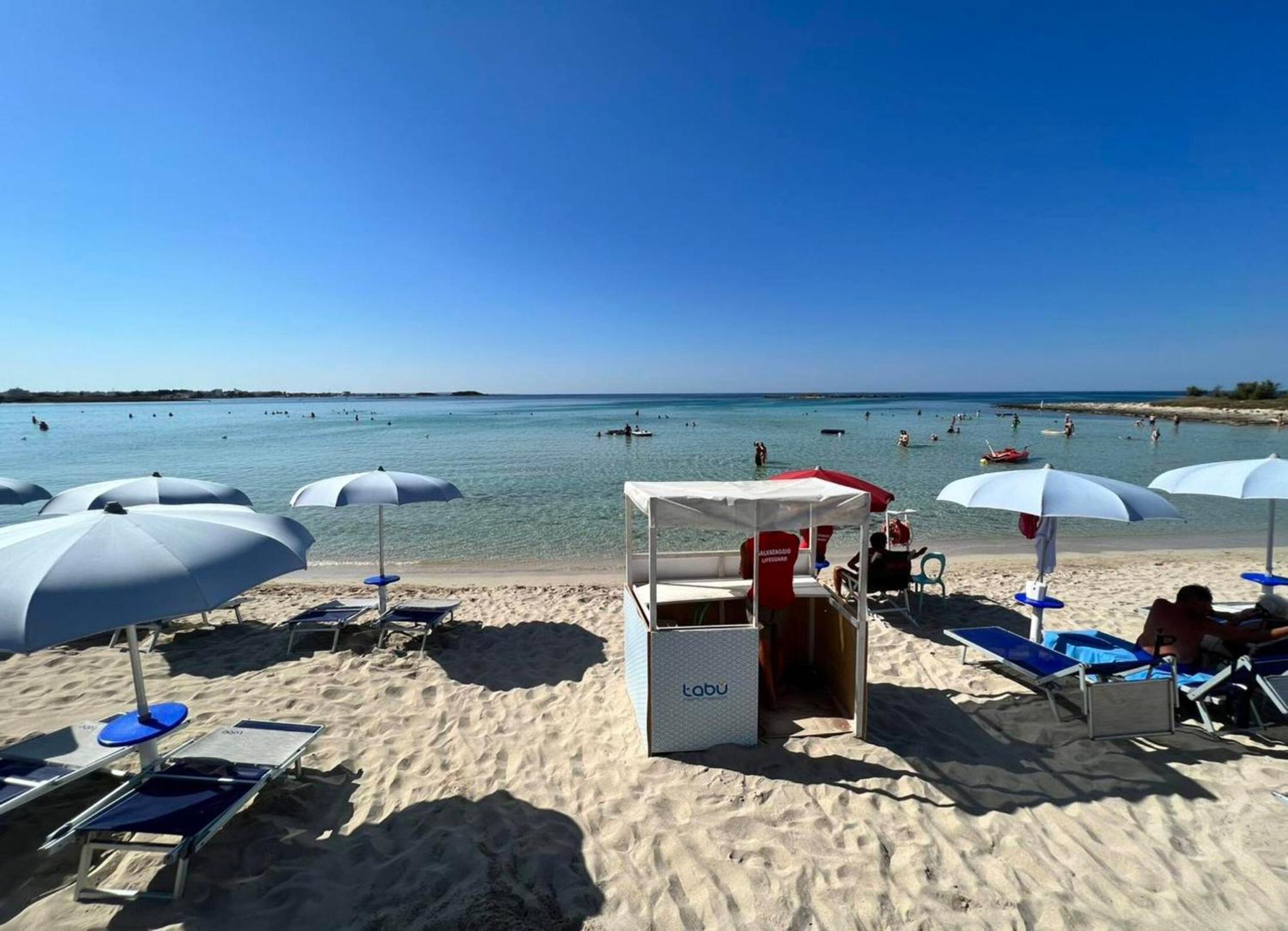 The Blue Panoramic Penthouse Villa Porto Cesareo Bagian luar foto