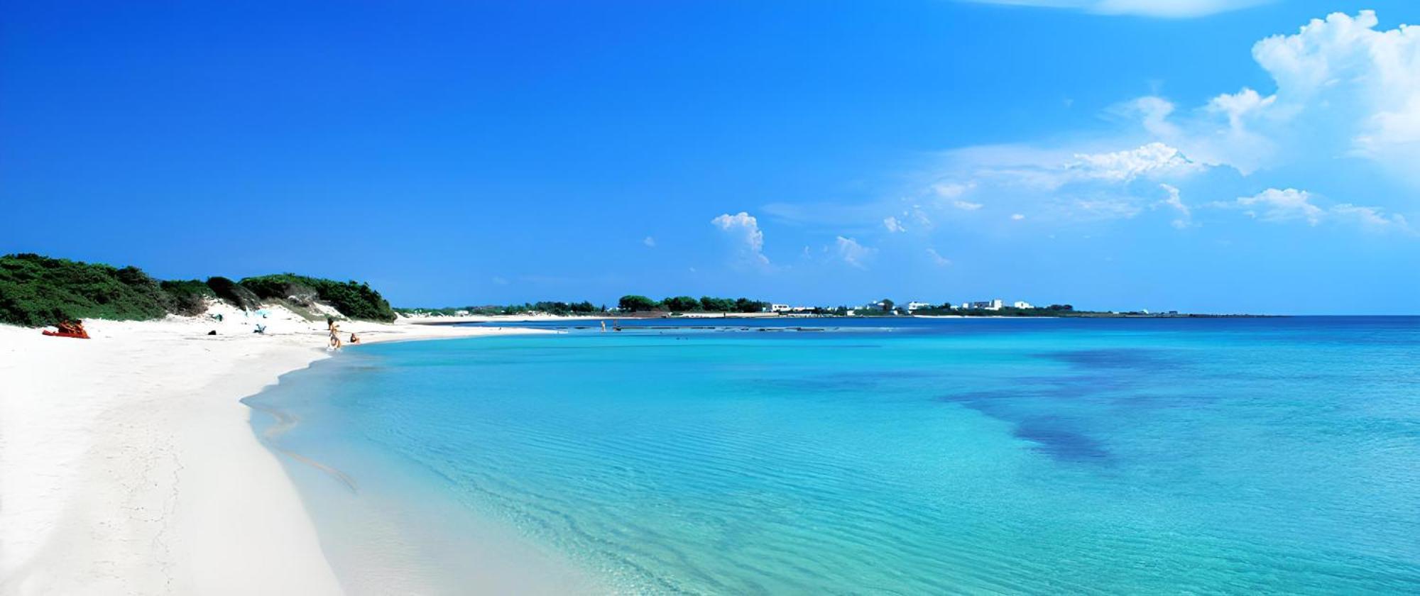 The Blue Panoramic Penthouse Villa Porto Cesareo Bagian luar foto
