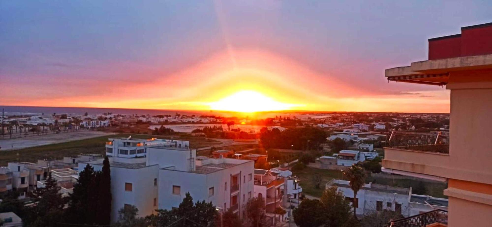 The Blue Panoramic Penthouse Villa Porto Cesareo Bagian luar foto